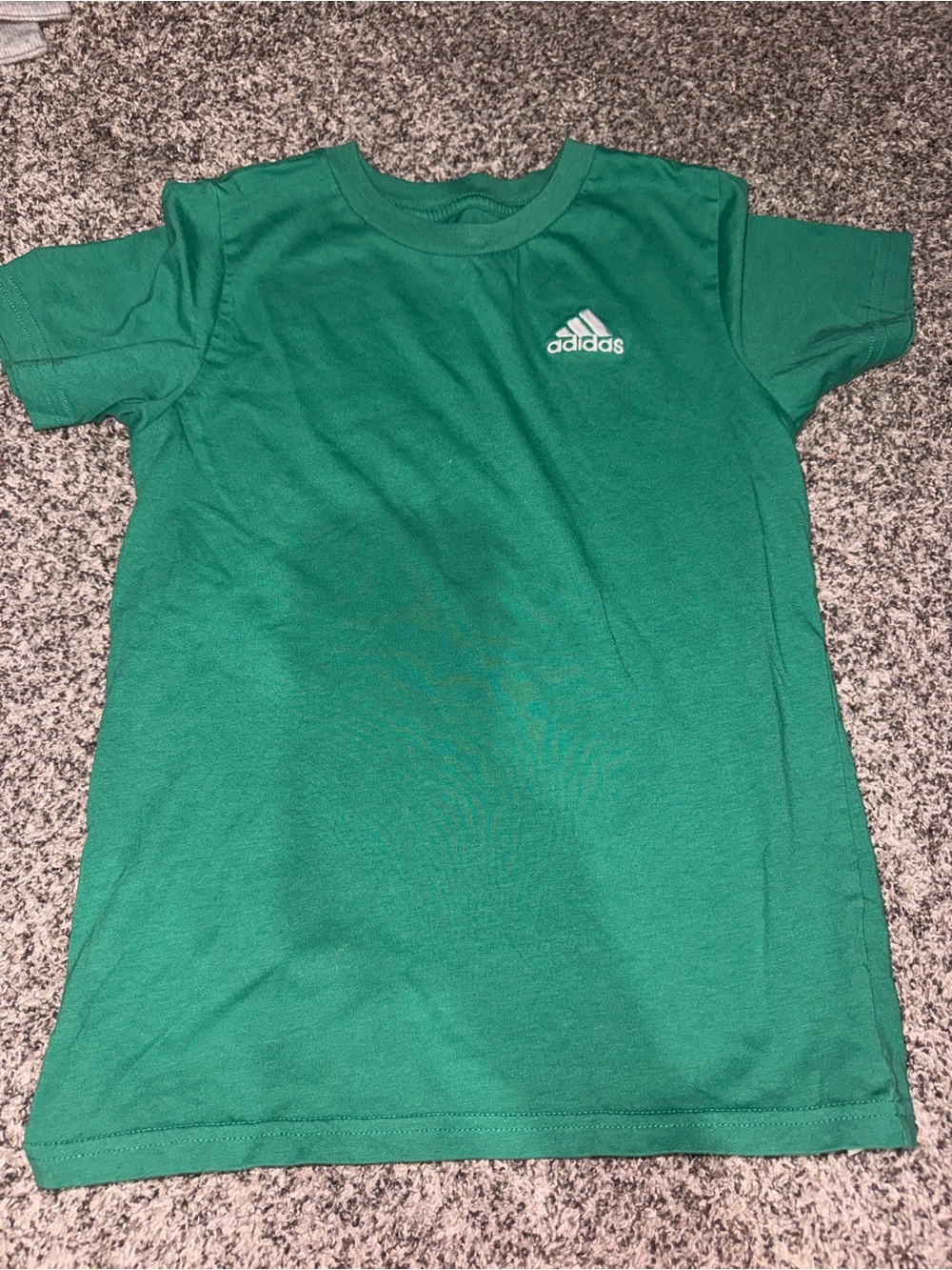 adidas Kids Green Short Sleeve Logo Tee